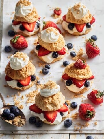 Strawberry Shortcake with Blueberries Recipe