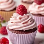 Raspberry Cupcakes with Raspberry Filling and Russian Buttercream Recipe