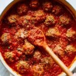 Ricotta Meatballs with Crispy Parmesan Topping Recipe