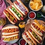 Ultimate Hot Dog Bar Ideas List with Toppings Recipe