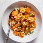 Roasted Dill Carrots with Lemon Feta Dressing Recipe
