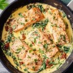 Tuscan Salmon with Sun-Dried Tomatoes and Cream Recipe
