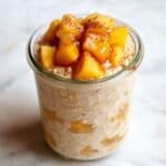 Peach Cobbler Overnight Oats Recipe