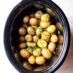Slow Cooker Garlic Herb Potatoes Recipe