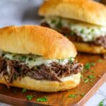 Slow Cooker Pulled Beef Sandwiches Recipe