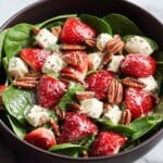 Strawberry Spinach Salad with Feta and Poppy Seed Dressing Recipe