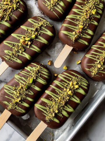 Dubai Pistachio Ice Cream Bars Recipe
