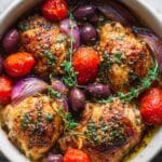 Crockpot Greek Chicken with Tomatoes, Olives, and Feta Recipe