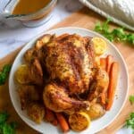 Crispy Roast Chicken with Pan Gravy Recipe