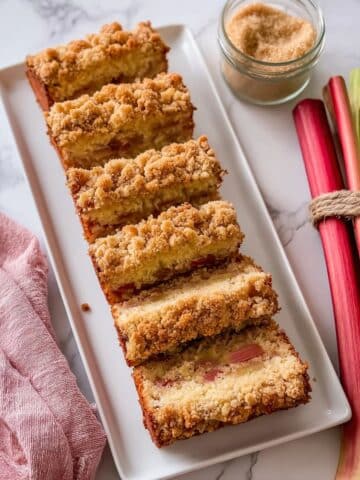 Buttermilk Rhubarb Bread with Pecans and Cinnamon Recipe