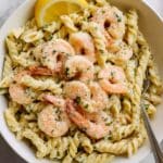 Lemony Ricotta Pasta with Shrimp Recipe