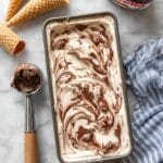 Nutella Swirl Ice Cream Recipe