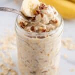 Healthy Banana Bread Overnight Oats Recipe