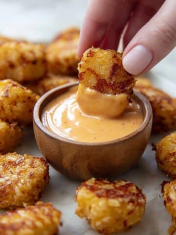Air Fryer Cheesy Tater Tots From Scratch Recipe