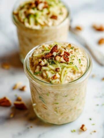 Zucchini Bread Overnight Oats Recipe